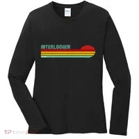 Interlochen Michigan Retro Women's Long Sleeve Shirt thumb 0