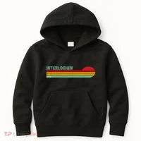 Interlochen Michigan Retro Kids Hoodie thumb 0