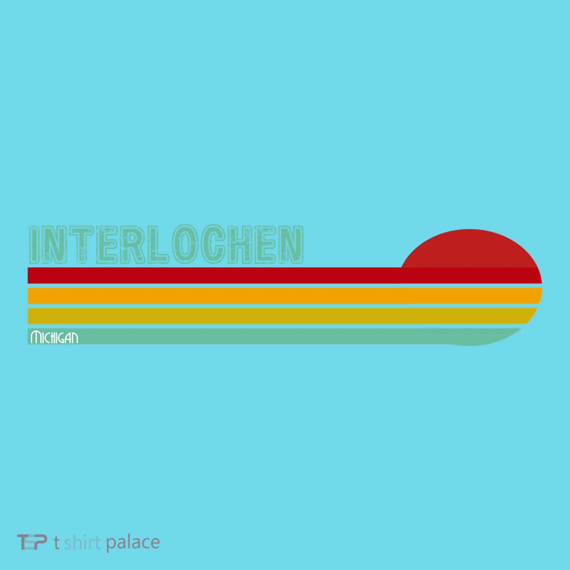 Interlochen Michigan Retro Kids T-Shirt