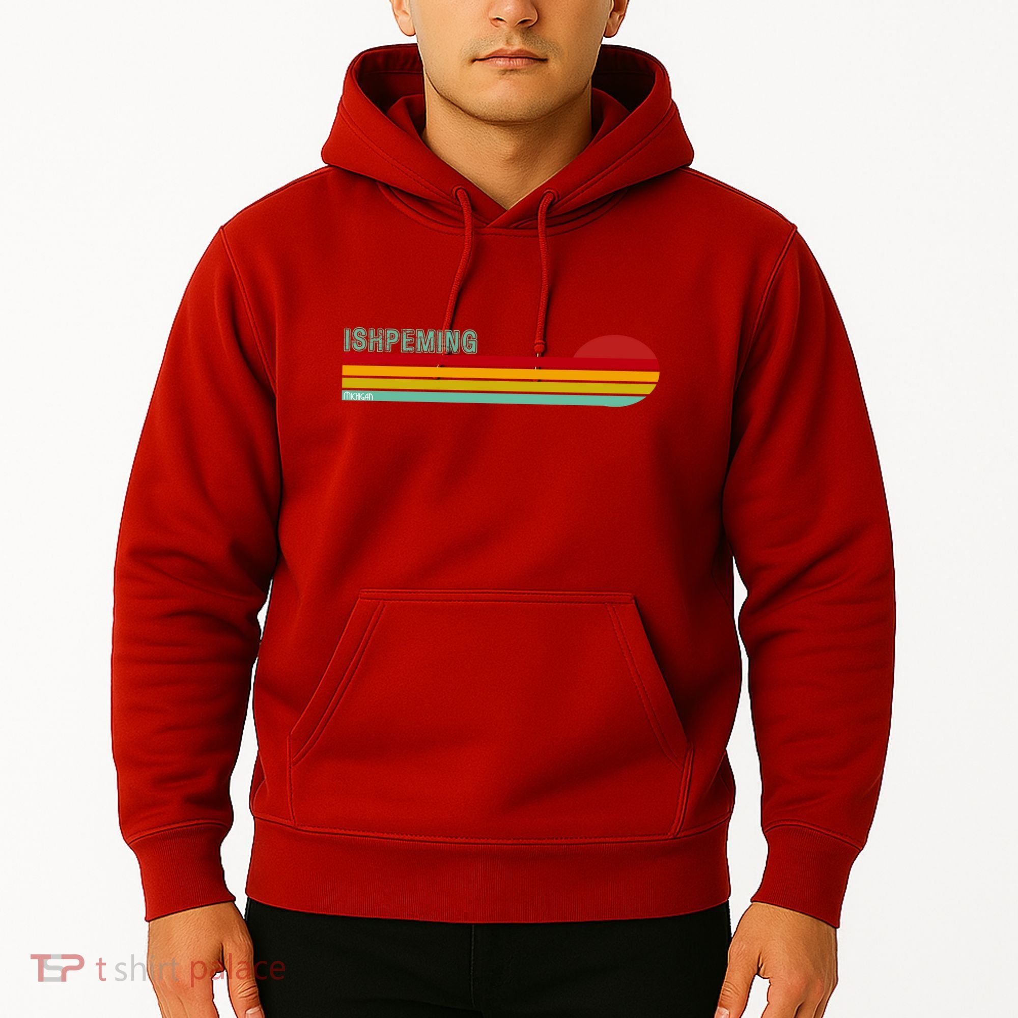 Ishpeming Michigan Retro Hoodie