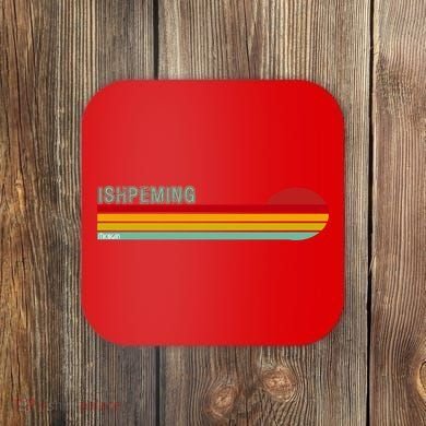 Ishpeming Michigan Retro Coaster