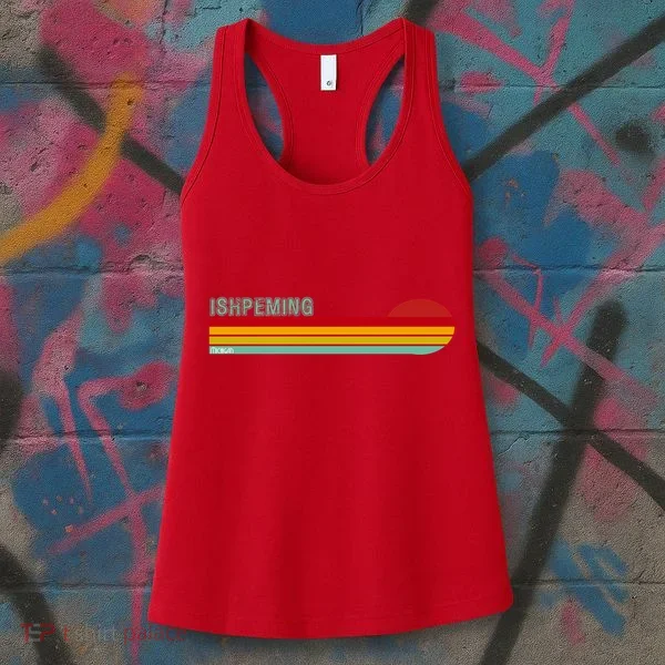 Ishpeming Michigan Retro Women's Tank Top