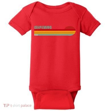 Ishpeming Michigan Retro Baby Bodysuit