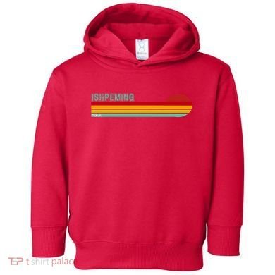 Ishpeming Michigan Retro Toddler Hoodie