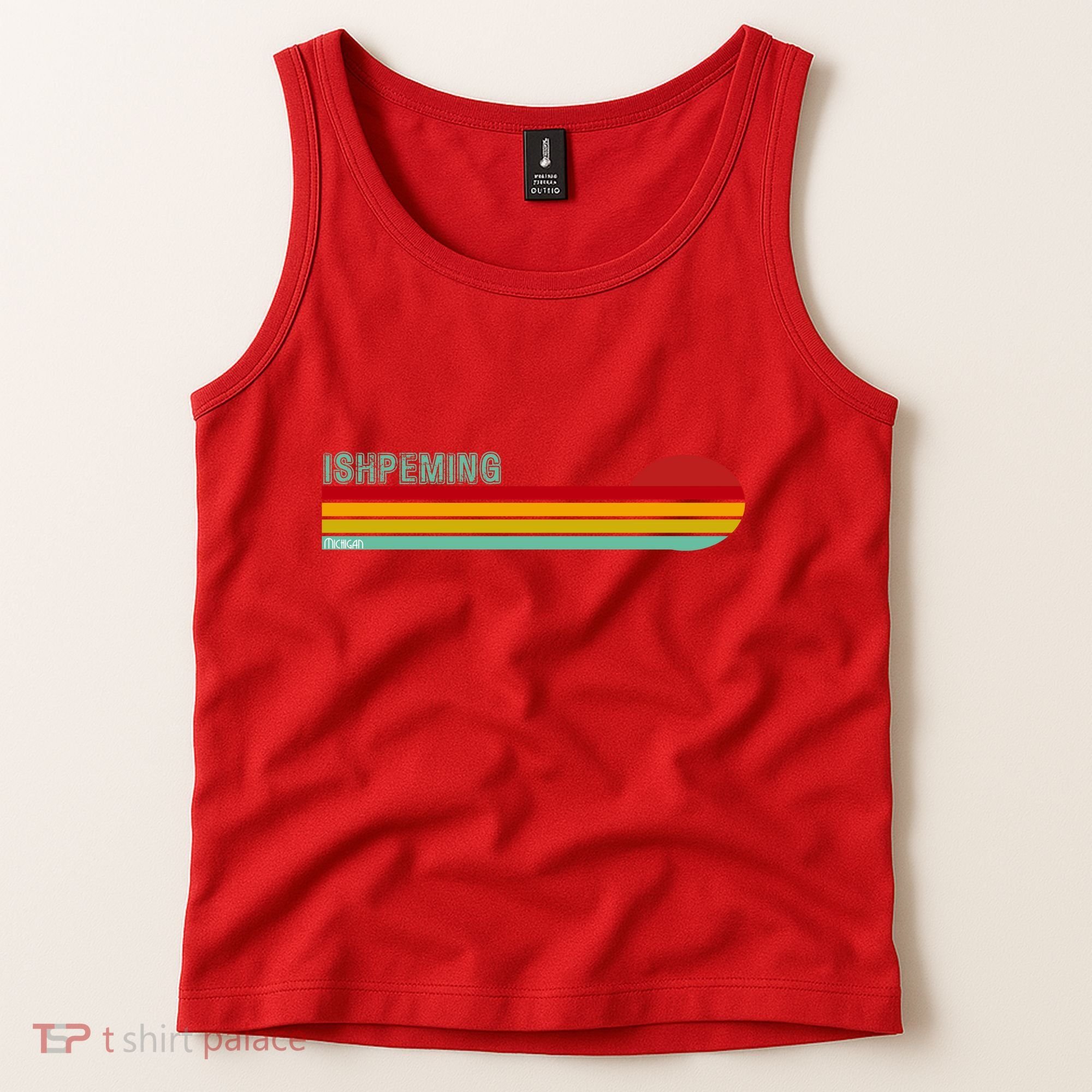 Ishpeming Michigan Retro Tank Top