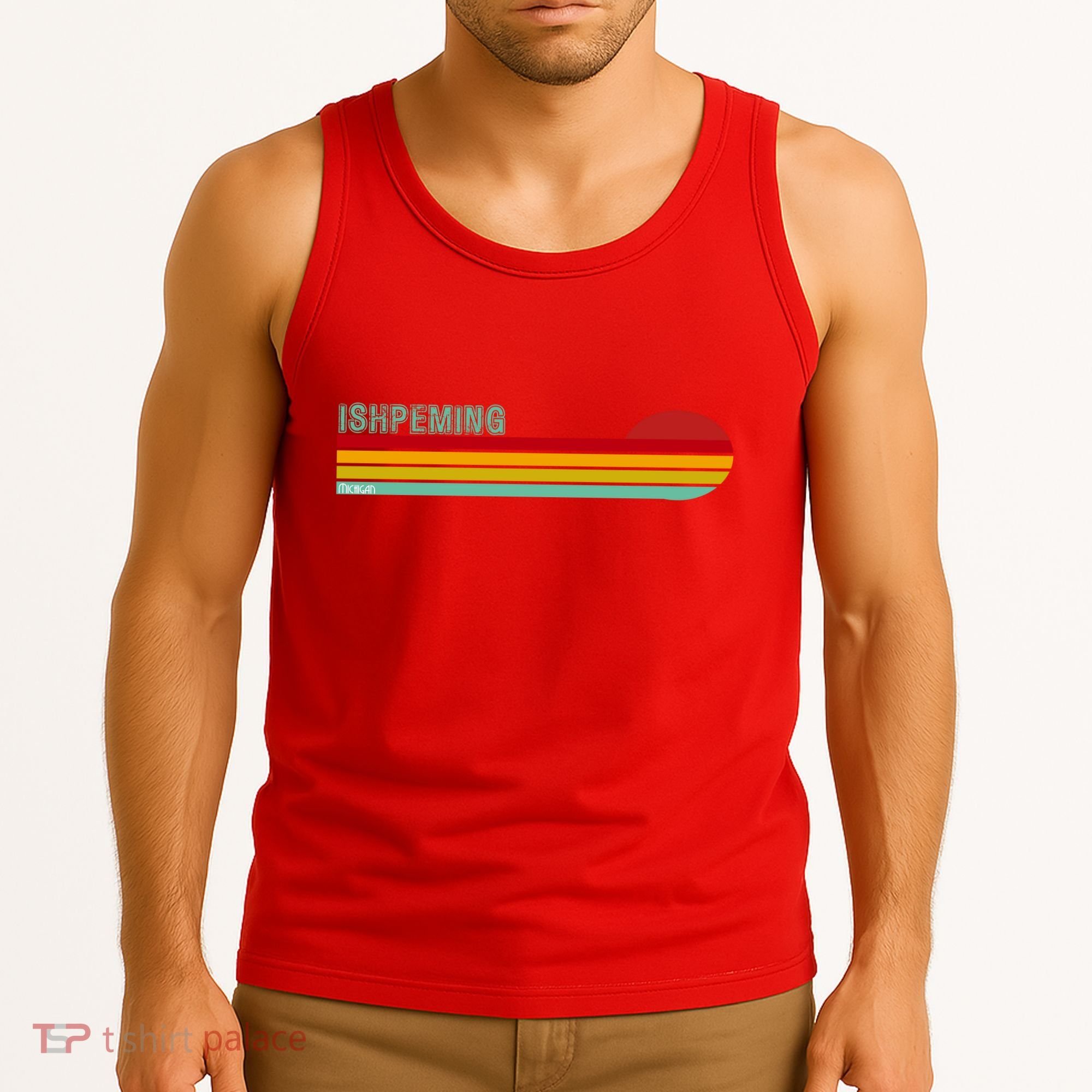 Ishpeming Michigan Retro Tank Top