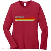 Ishpeming Michigan Retro Women's Long Sleeve Shirt thumb 0