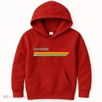 Ishpeming Michigan Retro Kids Hoodie thumb 0