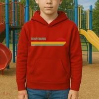 Ishpeming Michigan Retro Kids Hoodie thumb 2