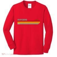 Ishpeming Michigan Retro Kids Long Sleeve Shirt thumb 0