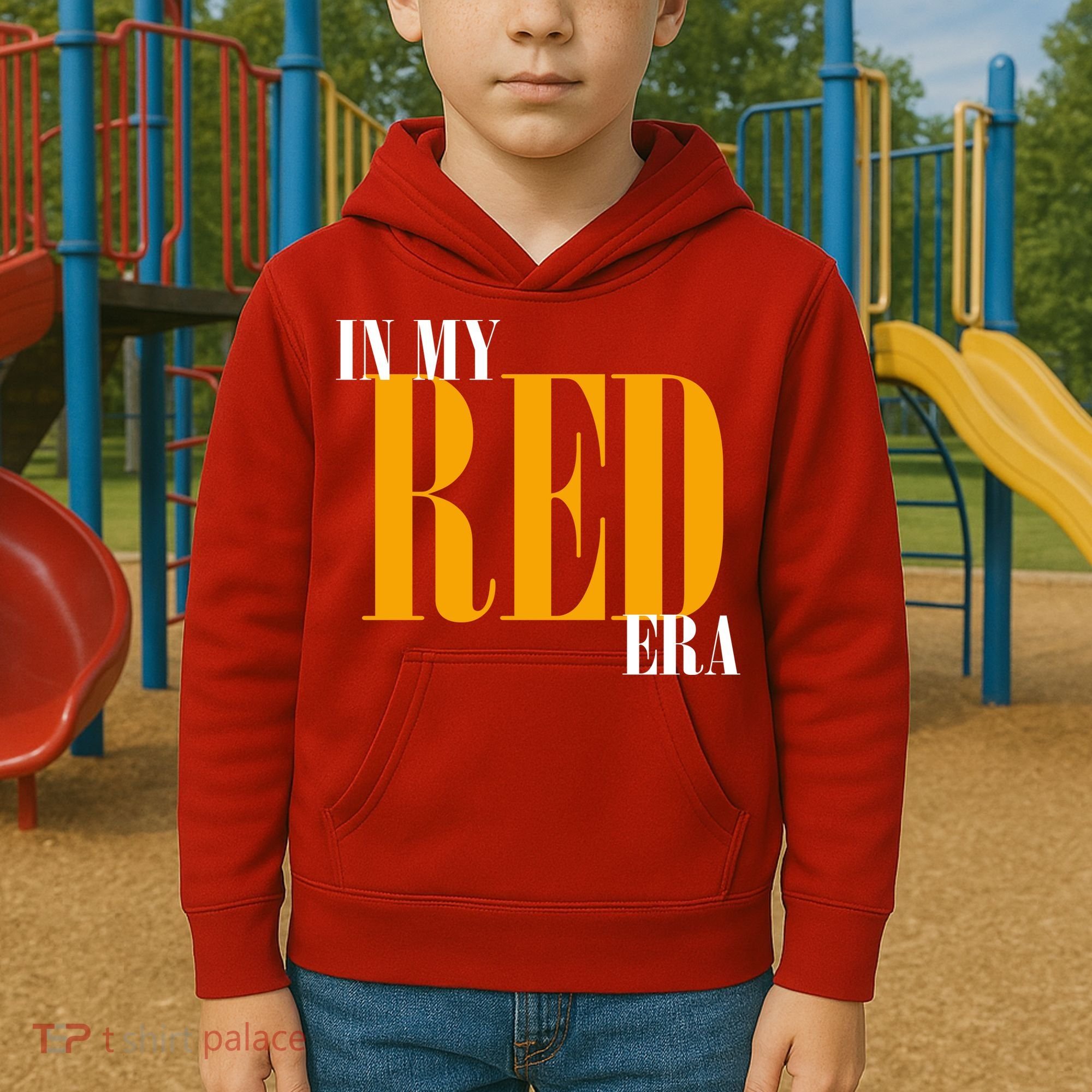 In My Red Era Kids Hoodie