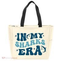 In My Sharks Era Groovy Tote Bag thumb 0