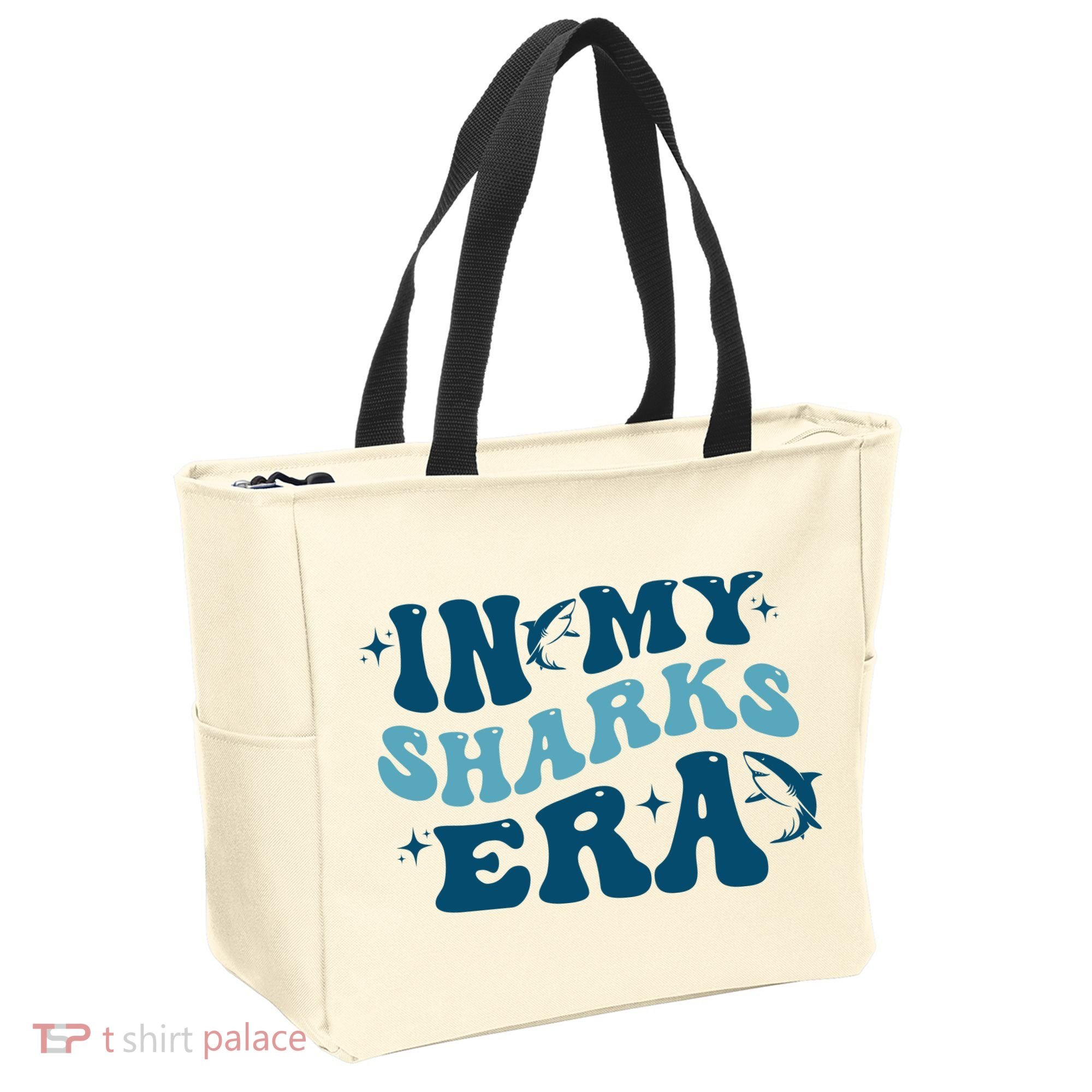 In My Sharks Era Groovy Tote Bag