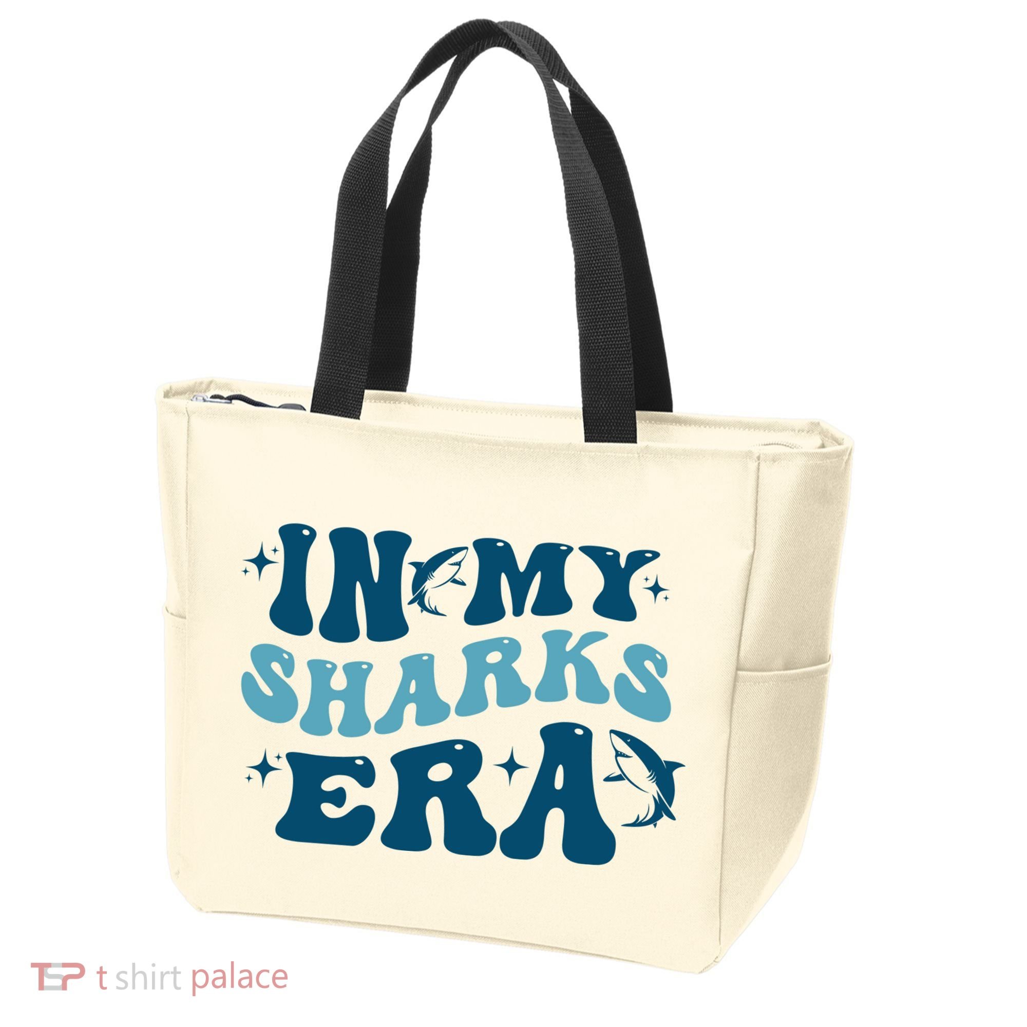 In My Sharks Era Groovy Tote Bag