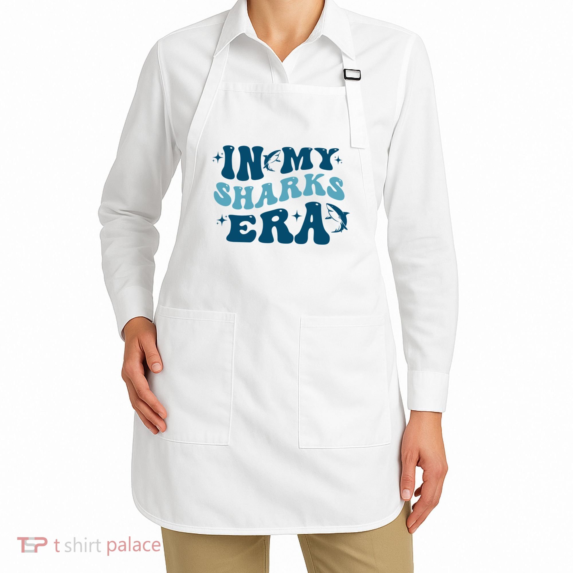 In My Sharks Era Groovy Apron