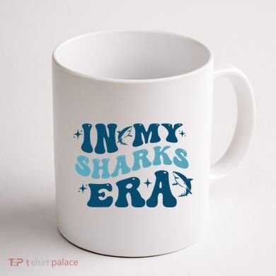 In My Sharks Era Groovy Coffee Mug back