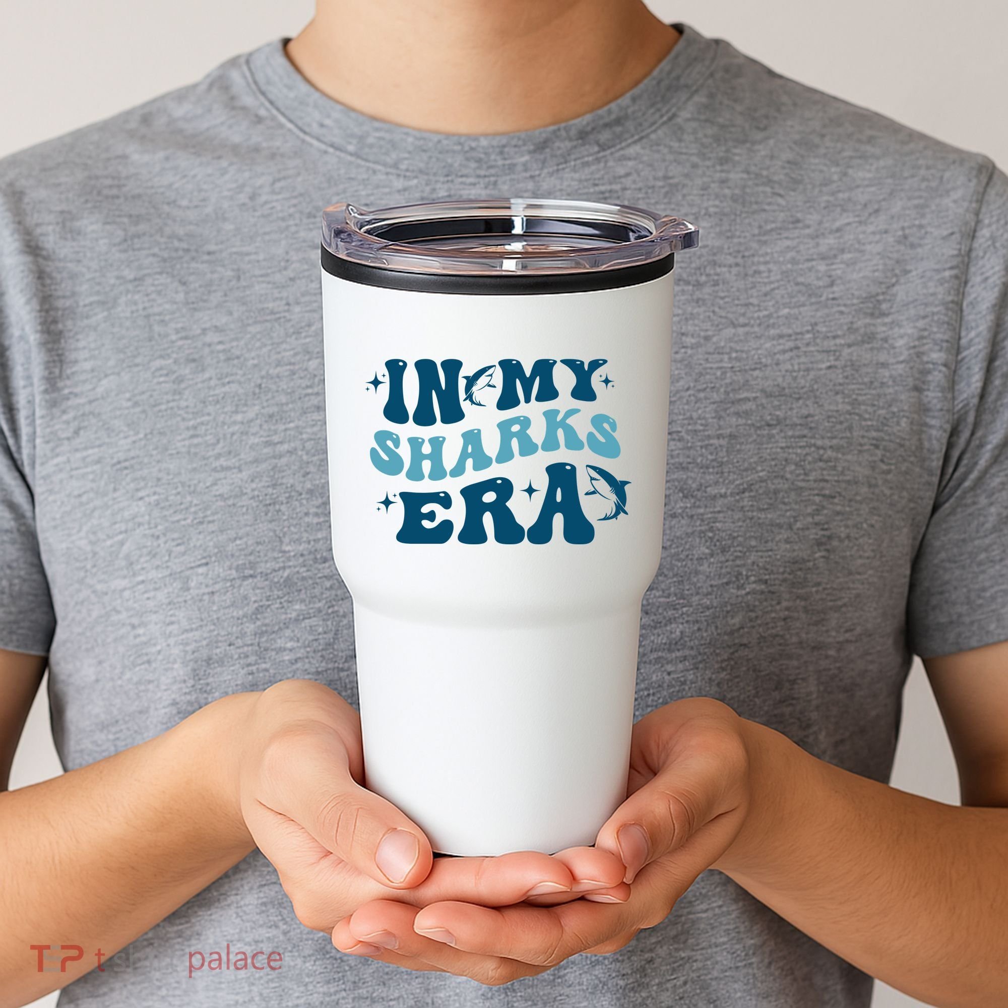 In My Sharks Era Groovy Tumbler