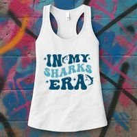 In My Sharks Era Groovy Women's Tank Top thumb 3
