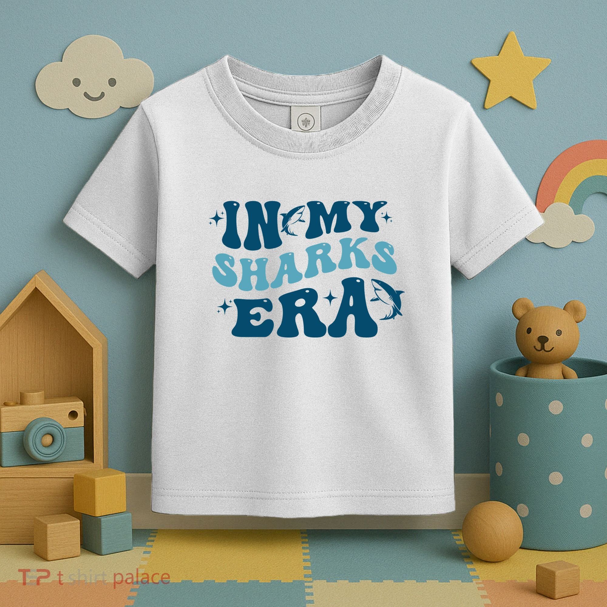 In My Sharks Era Groovy Toddler T-Shirt