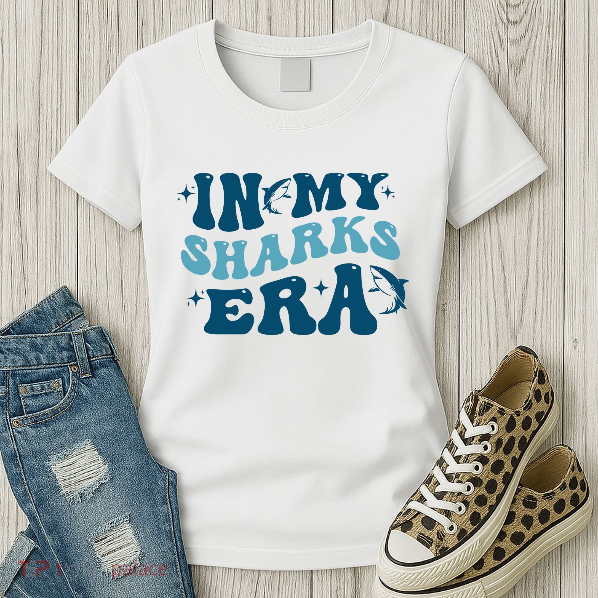 In My Sharks Era Groovy Women's T-Shirt