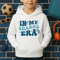 In My Sharks Era Groovy Kids Hoodie thumb 2