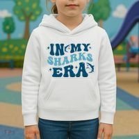 In My Sharks Era Groovy Kids Hoodie thumb 3