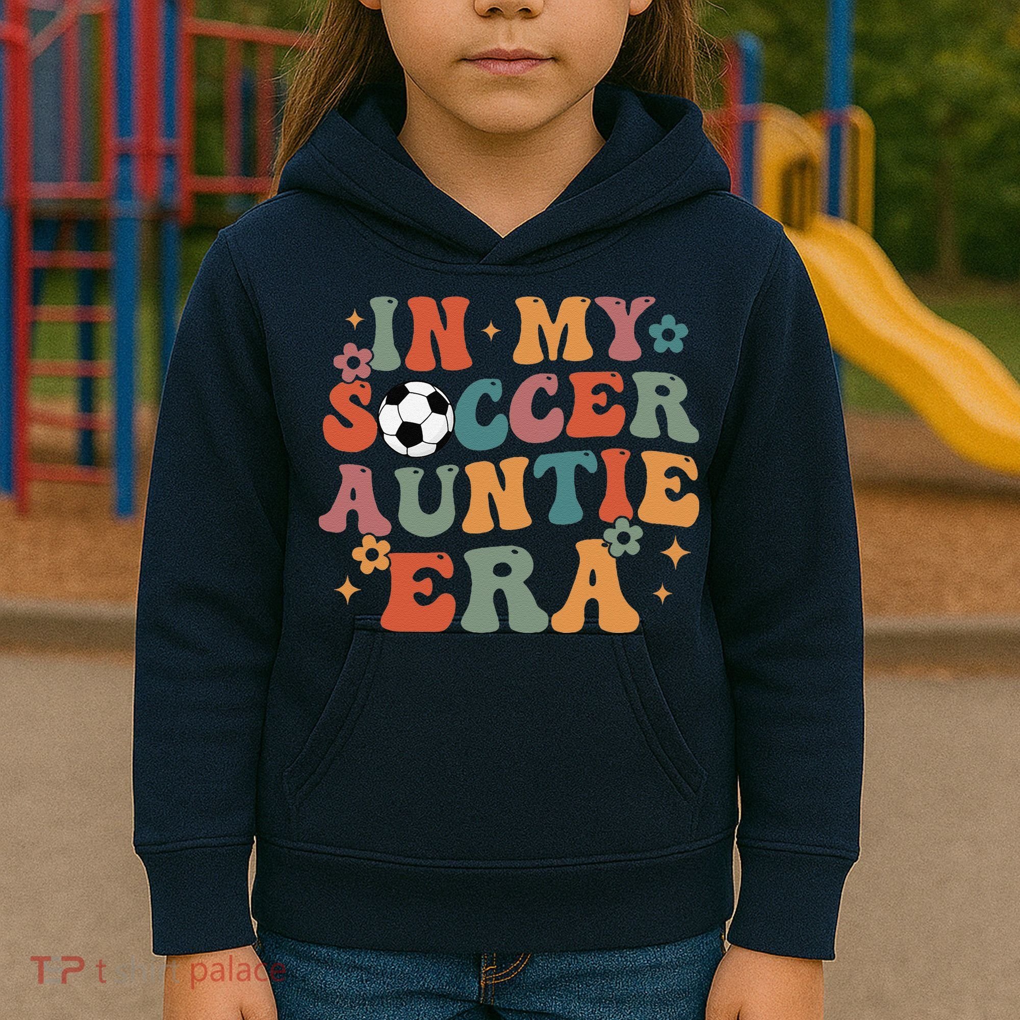 In My Soccer Auntie Era Kids Hoodie