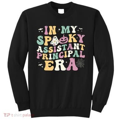 In My Spooky Assistant Principal Era Retro Ghost Halloween Sweatshirt
