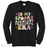 In My Spooky Assistant Principal Era Retro Ghost Halloween Sweatshirt thumb 0