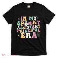 In My Spooky Assistant Principal Era Retro Ghost Halloween T-Shirt thumb 0