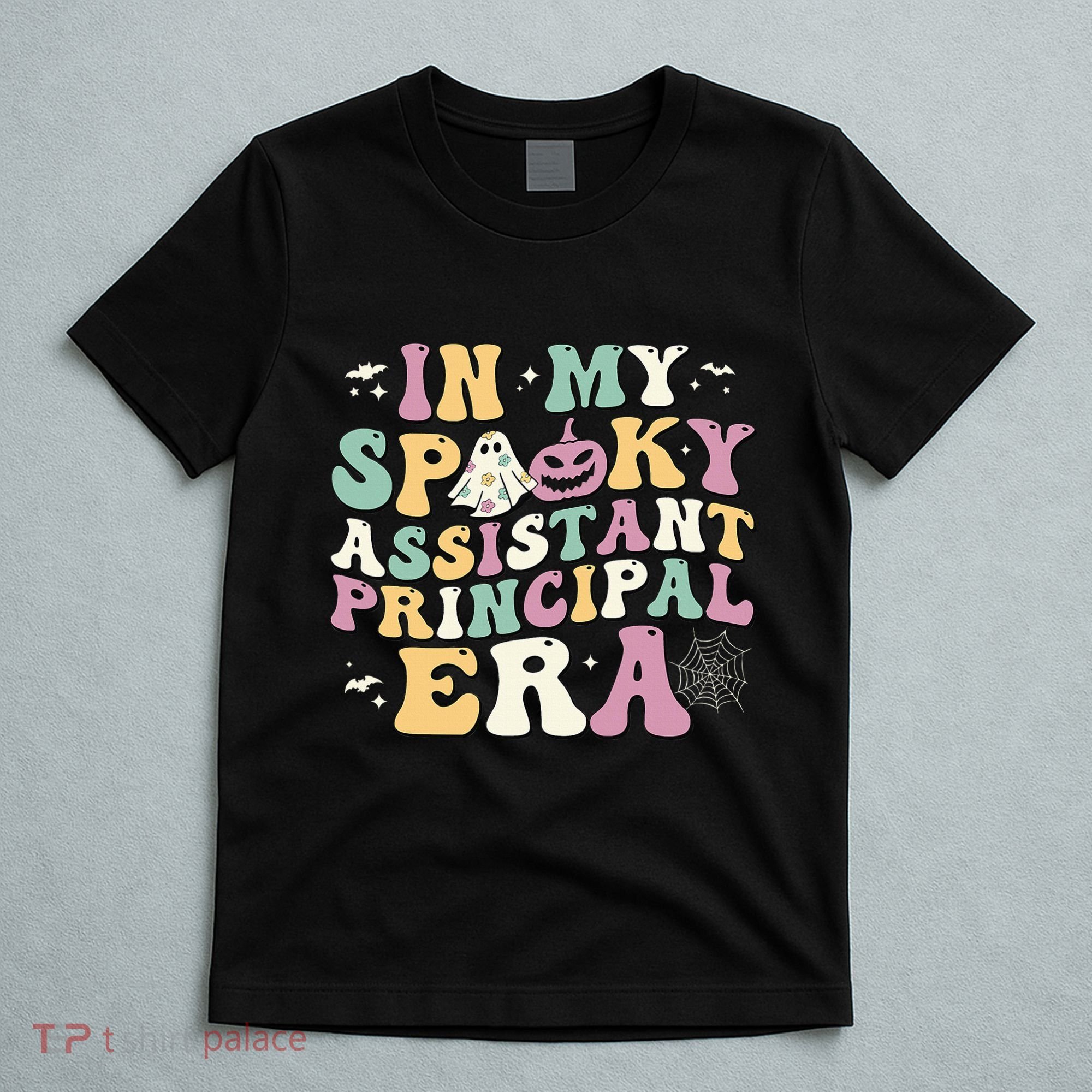 In My Spooky Assistant Principal Era Retro Ghost Halloween T-Shirt