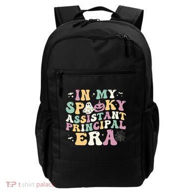 In My Spooky Assistant Principal Era Retro Ghost Halloween Backpack