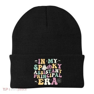 In My Spooky Assistant Principal Era Retro Ghost Halloween Beanie