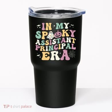 In My Spooky Assistant Principal Era Retro Ghost Halloween Tumbler