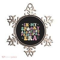 In My Spooky Assistant Principal Era Retro Ghost Halloween Ornament thumb 0