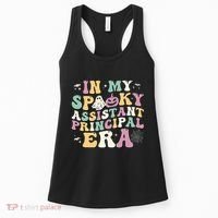 In My Spooky Assistant Principal Era Retro Ghost Halloween Women's Tank Top thumb 0