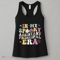 In My Spooky Assistant Principal Era Retro Ghost Halloween Women's Tank Top thumb 3