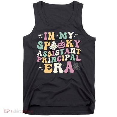 In My Spooky Assistant Principal Era Retro Ghost Halloween Tank Top