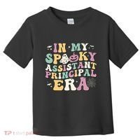 In My Spooky Assistant Principal Era Retro Ghost Halloween Toddler T-Shirt thumb 0