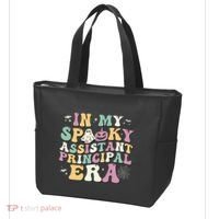 In My Spooky Assistant Principal Era Retro Ghost Halloween Tote Bag thumb 3