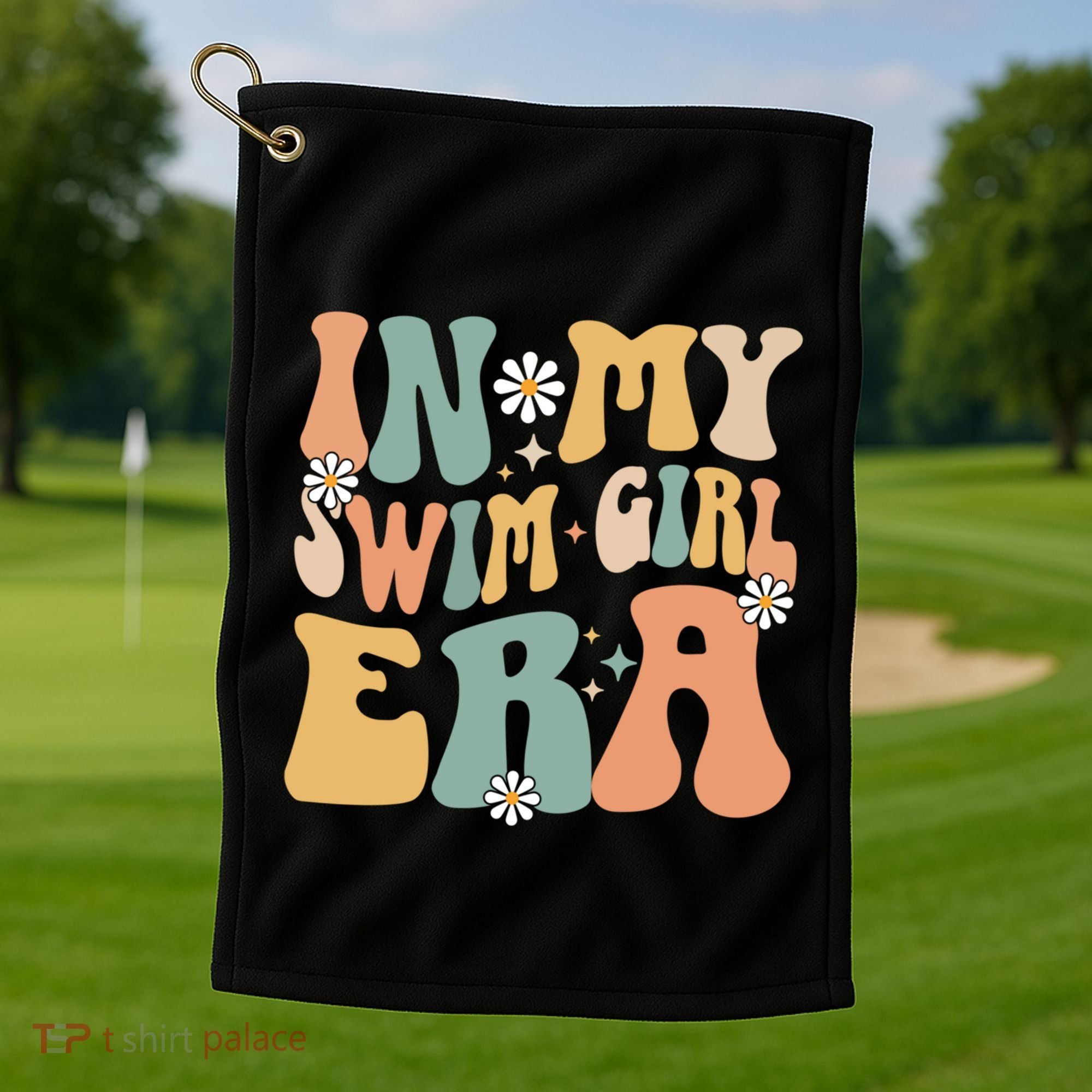 In My Swim Era Swimming Swimmer Swim Gift Golf Towel