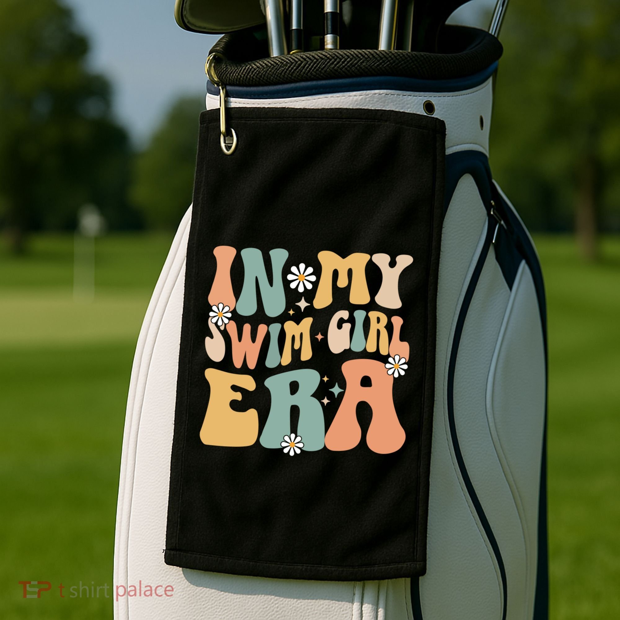 In My Swim Era Swimming Swimmer Swim Gift Golf Towel