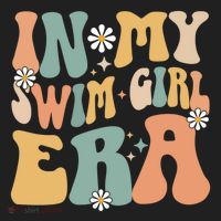 In My Swim Era Swimming Swimmer Swim Gift Golf Towel thumb 3