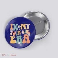 In My Swim Era Swimming Swimmer Swim Gift Button thumb 0