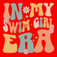 In My Swim Era Swimming Swimmer Swim Gift Santa Hat thumb 1