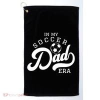 In My Soccer Dad Era Gift Golf Towel thumb 0