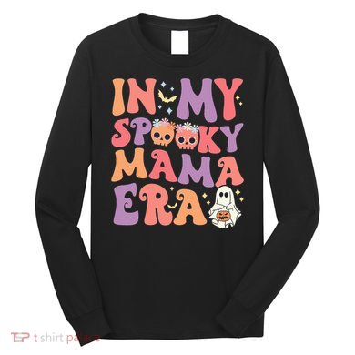 In My Spooky Mama Era Halloween Groovy Witchy Spooky Mom Long Sleeve Shirt