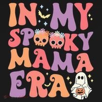 In My Spooky Mama Era Halloween Groovy Witchy Spooky Mom Apron thumb 3