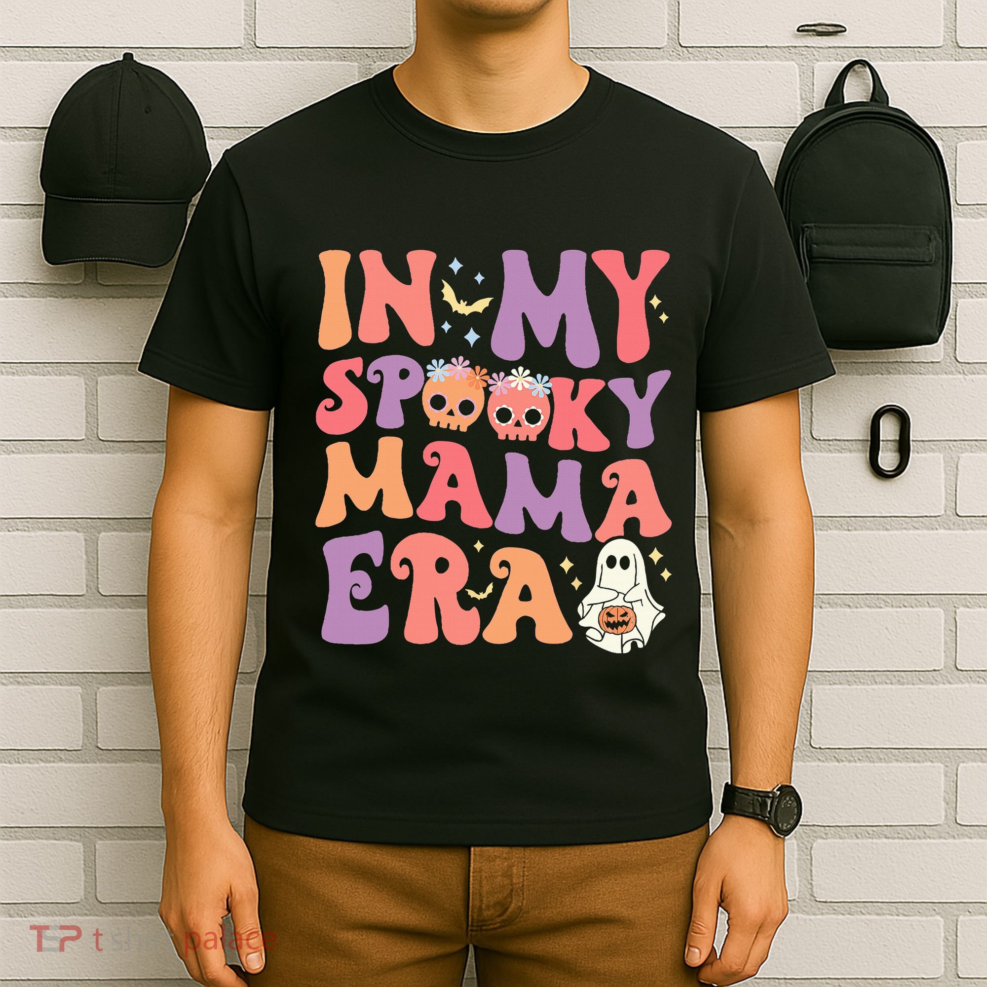 In My Spooky Mama Era Halloween Groovy Witchy Spooky Mom T-Shirt