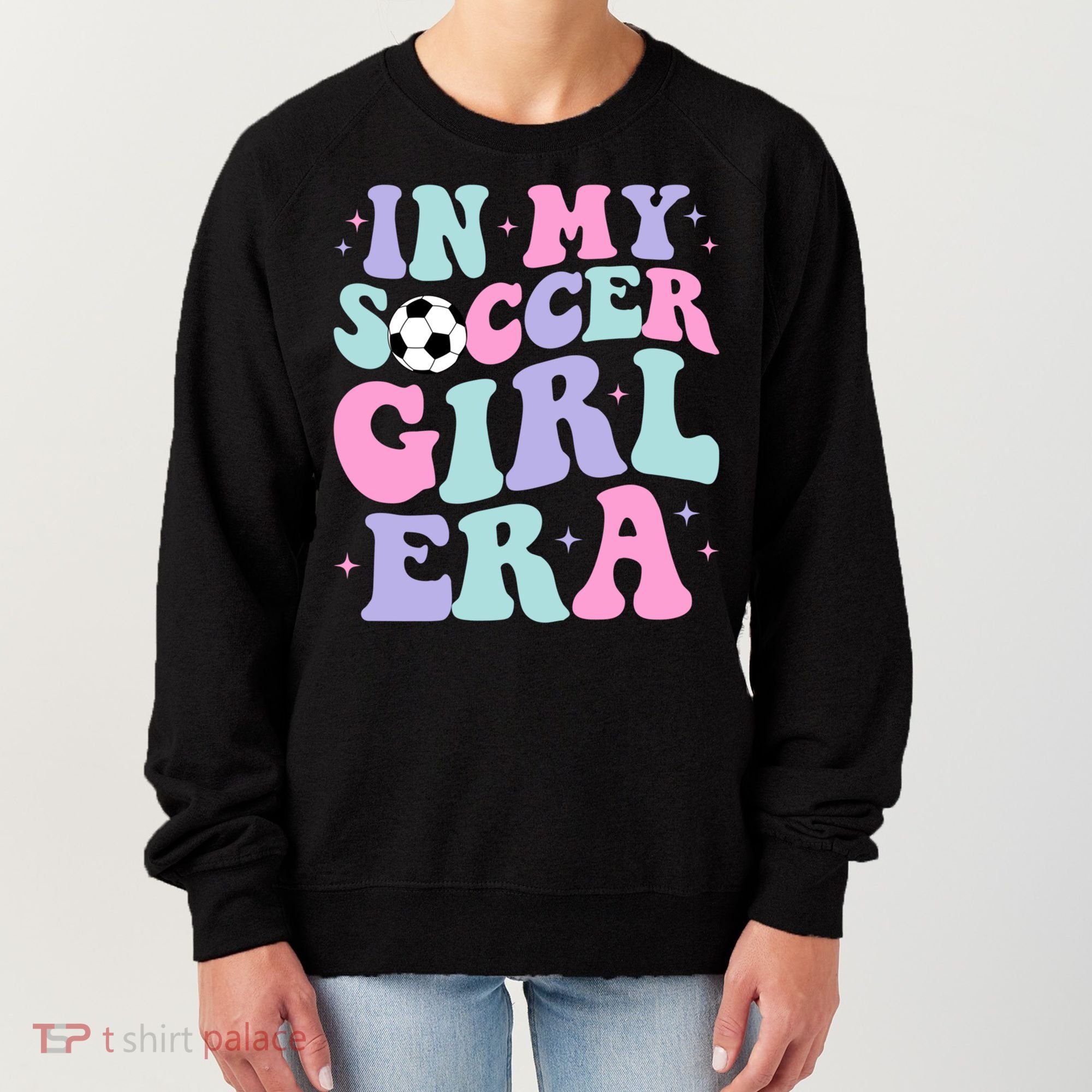 In My Soccer Era Retro Groovy Soccer Gift Women's Sweatshirt